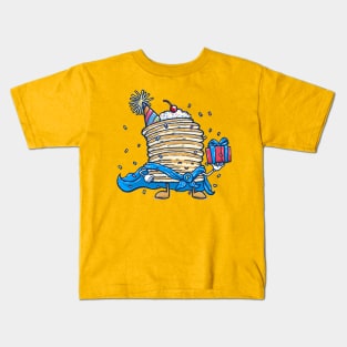 Captain Birthday Pancake Kids T-Shirt